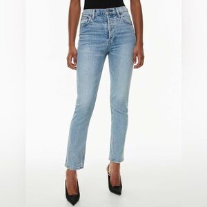 DENIM FORUM The Yoko High Rise Slim Light Was Jeans Size 28